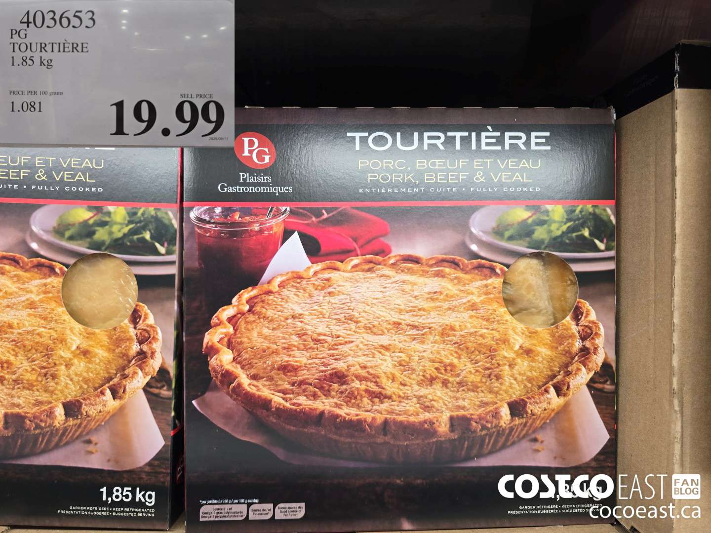 403053 PG TOURTIERE 1.85 kg $19.99