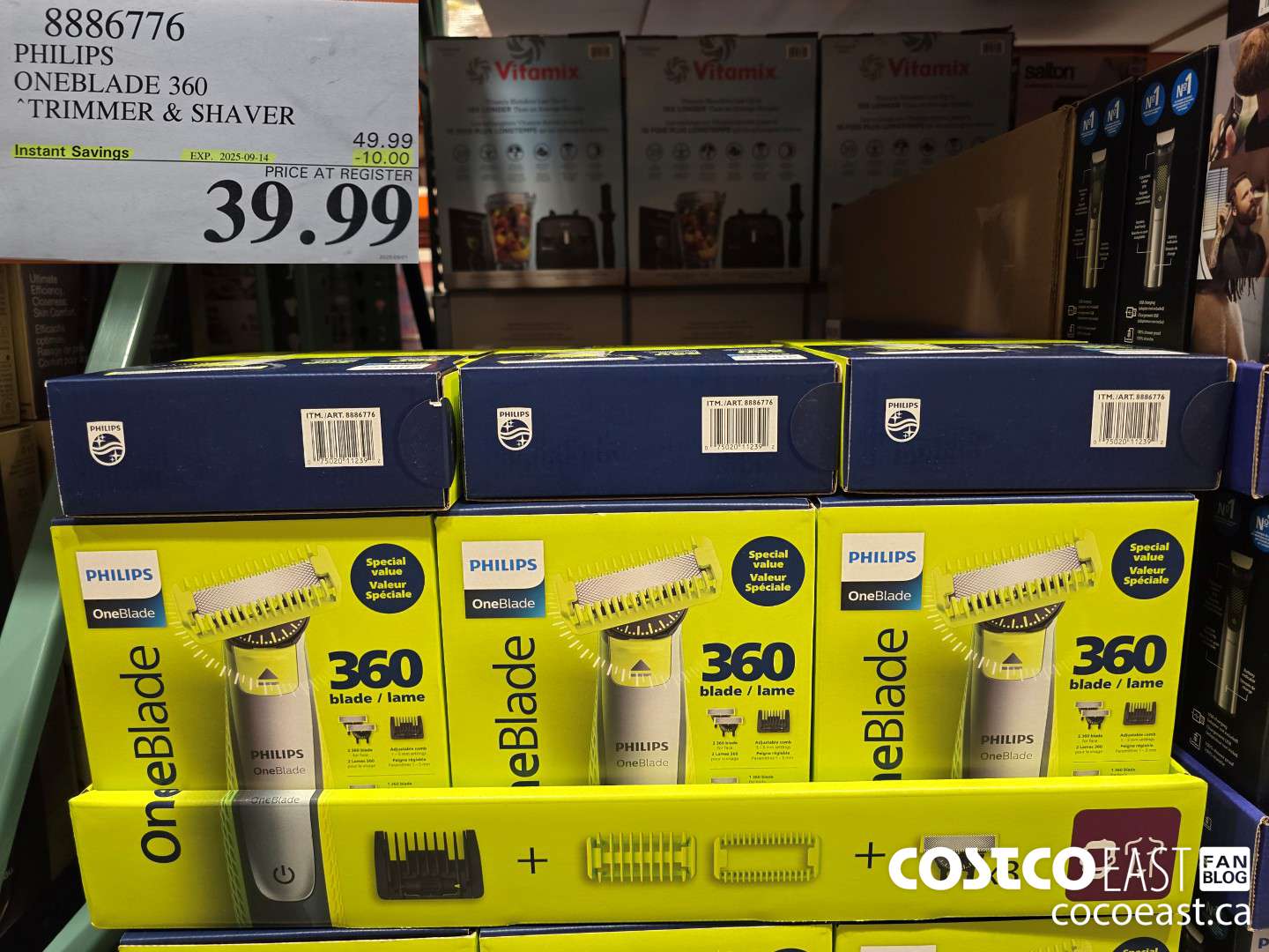 8886776 PHILIPS ONEBLADE 360 TRIMMER & SHAVER ($10.00 INSTANT SAVINGS EXPIRES ON 2025-09-14) $39.99