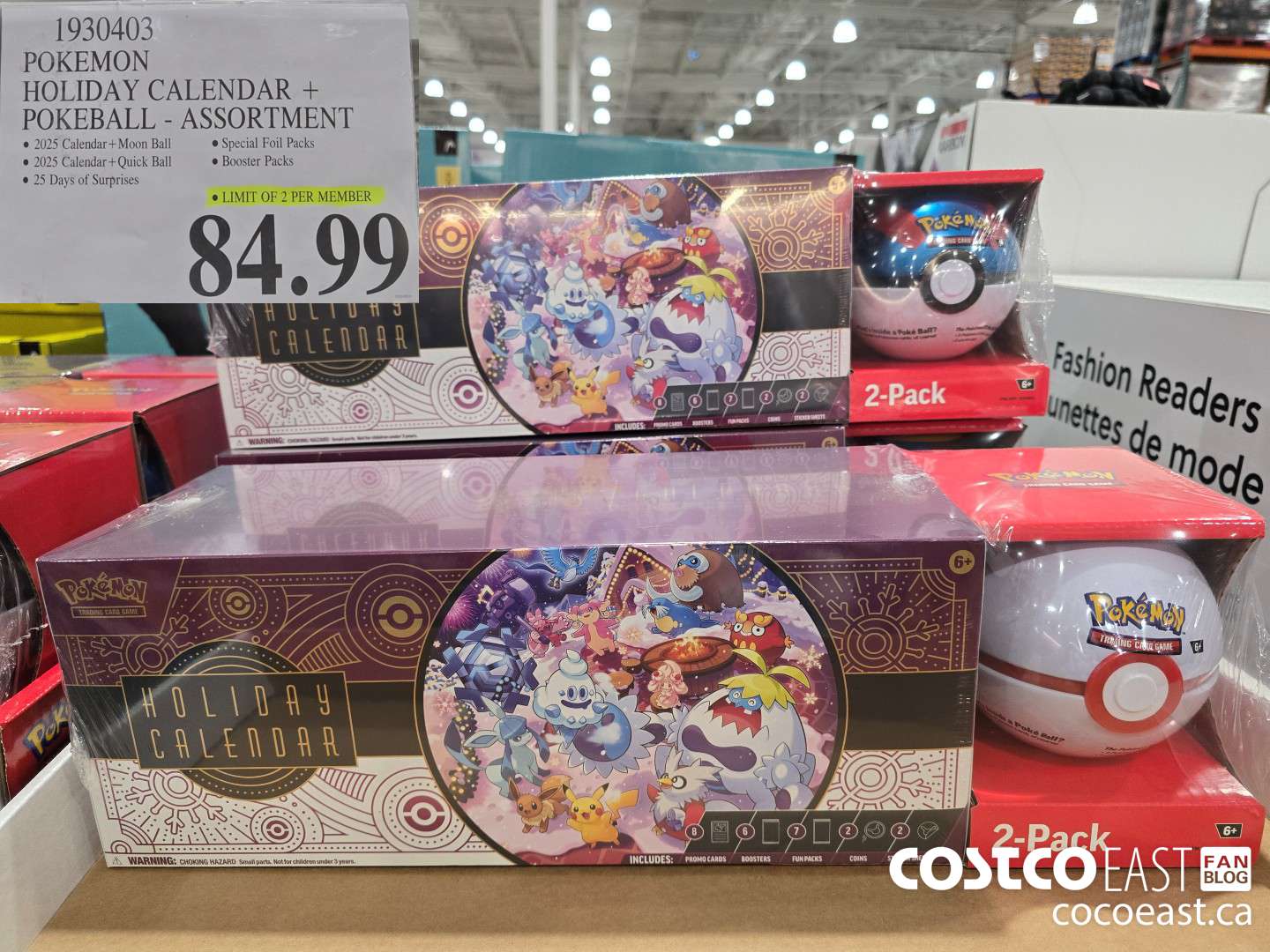 1930403 POKEMON HOLIDAY CALENDAR + POKEBALL - ASSORTMENT $84.99