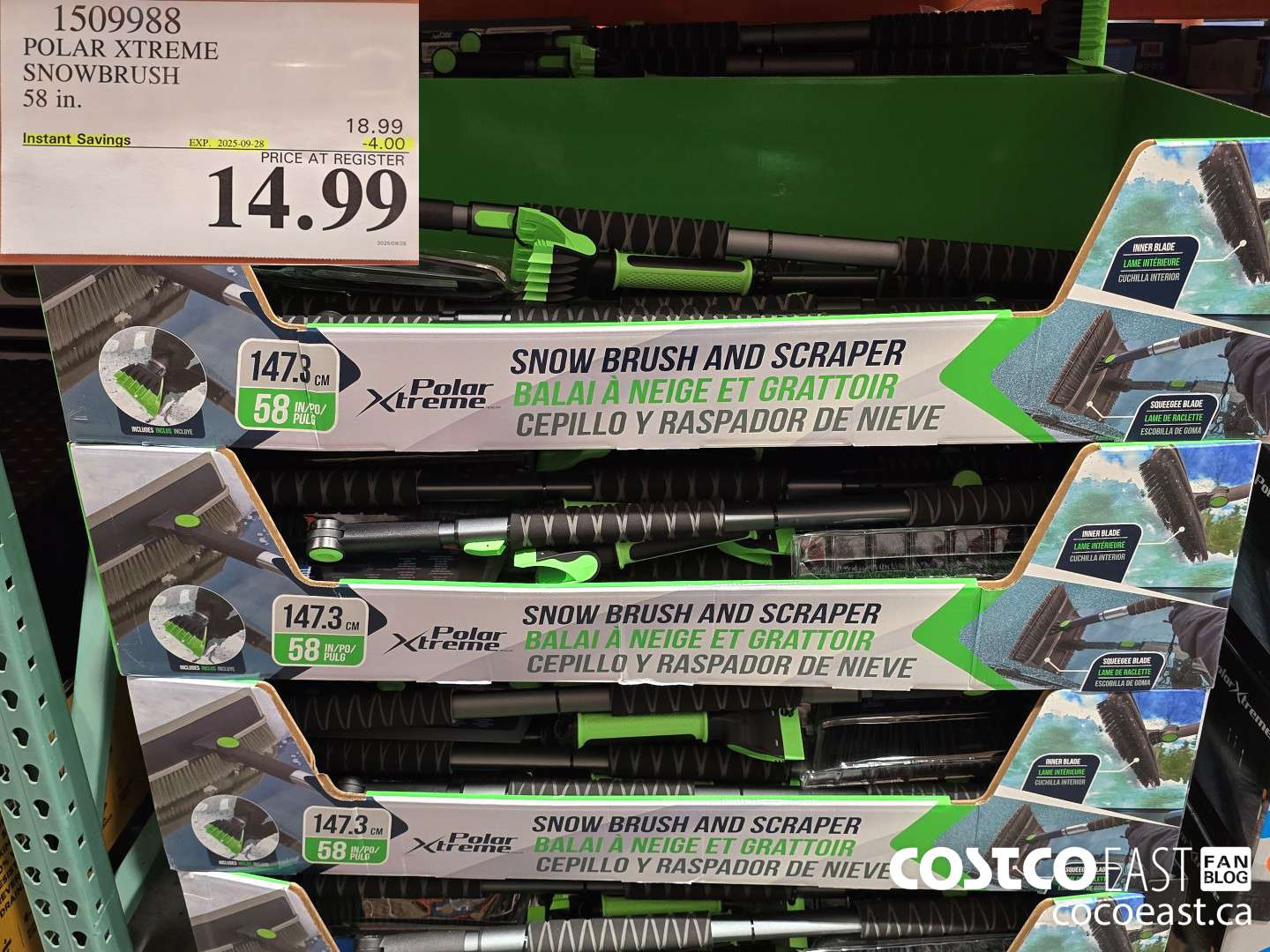 1509988 POLAR XTREME SNOWBRUSH 58 IN ($4.00 INSTANT SAVINGS EXPIRES ON 2025-09-28) $14.99