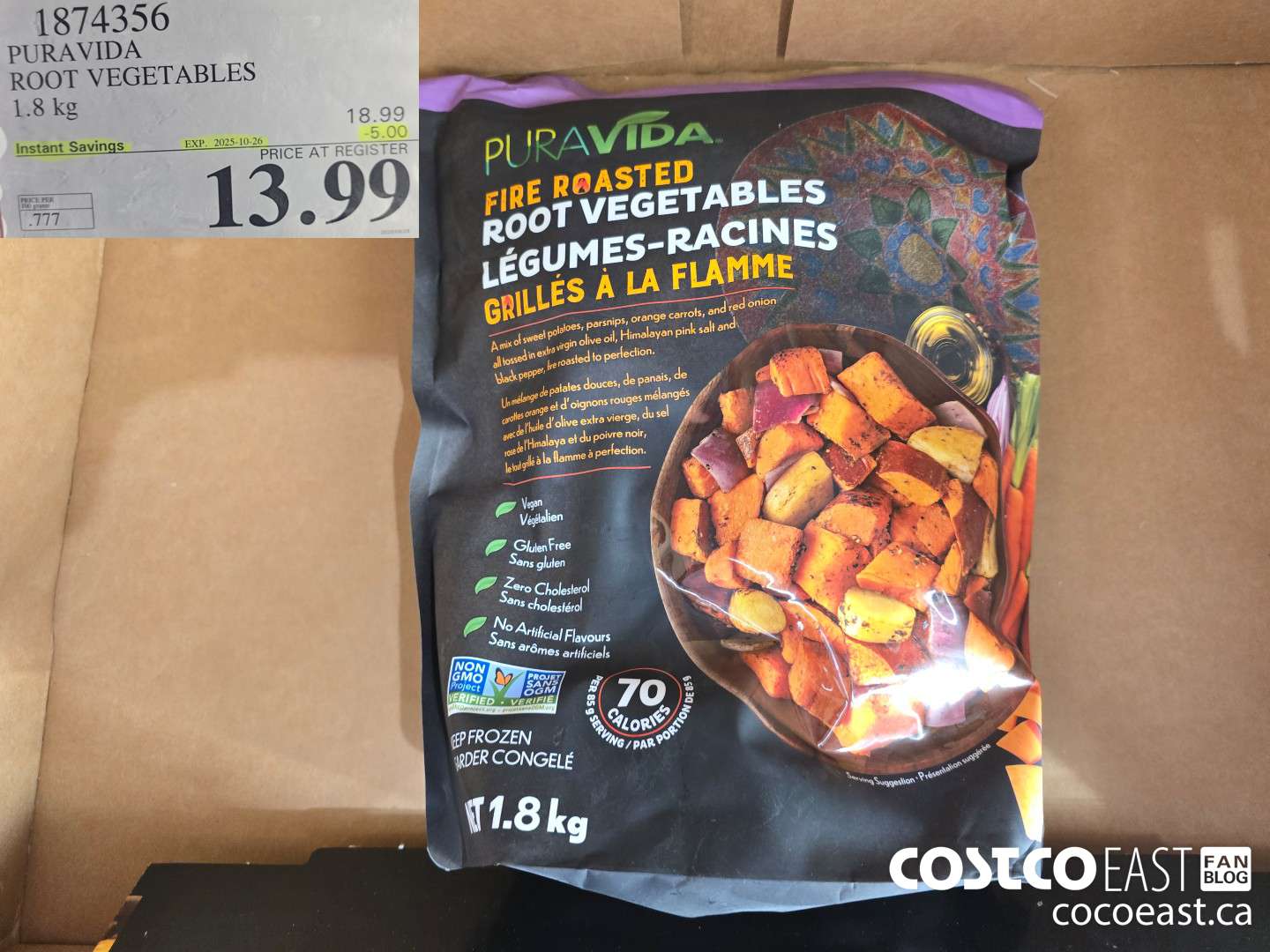 1874356 PURAVIDA ROOT VEGETABLES 1.8 kg ($5.00 INSTANT SAVINGS EXPIRES ON 2025-10-26) $13.99