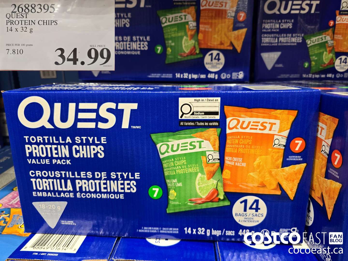 2688395 QUEST PROTEIN CHIPS 14x32G $34.99