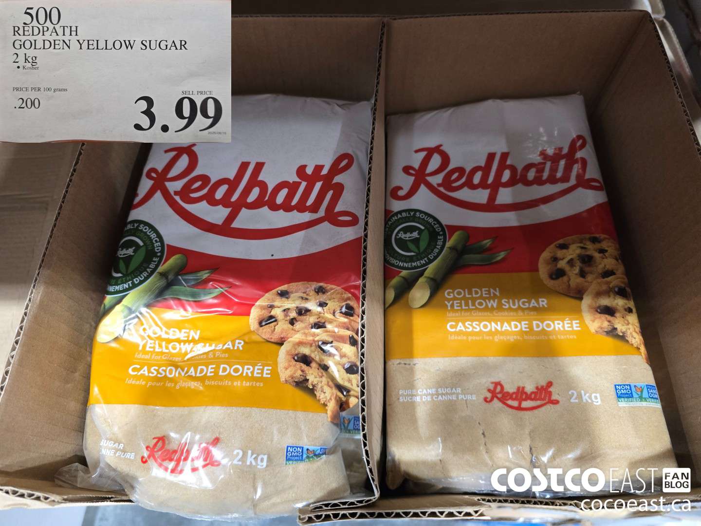 500 REDPATH GOLDEN YELLOW SUGAR 2 kg $3.99