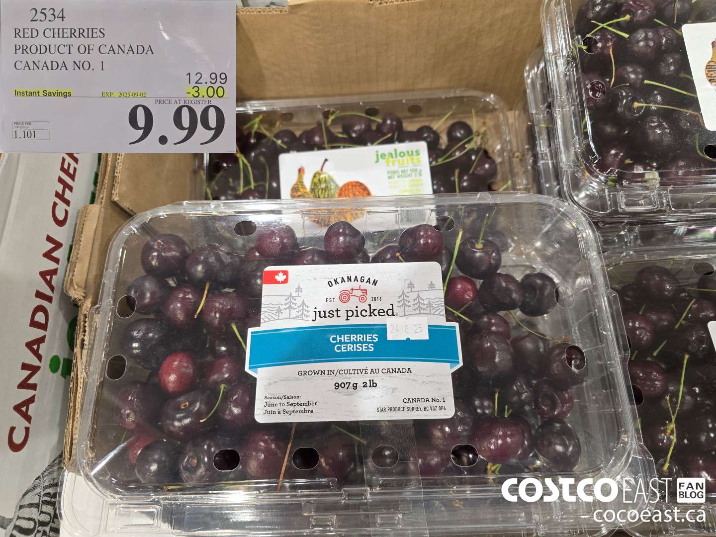 2534 RED CHERRIES PRODUCT OF CANADA CANADA NO.1 ($3.00 INSTANT SAVINGS EXPIRES ON 2024-09-02) $9.99