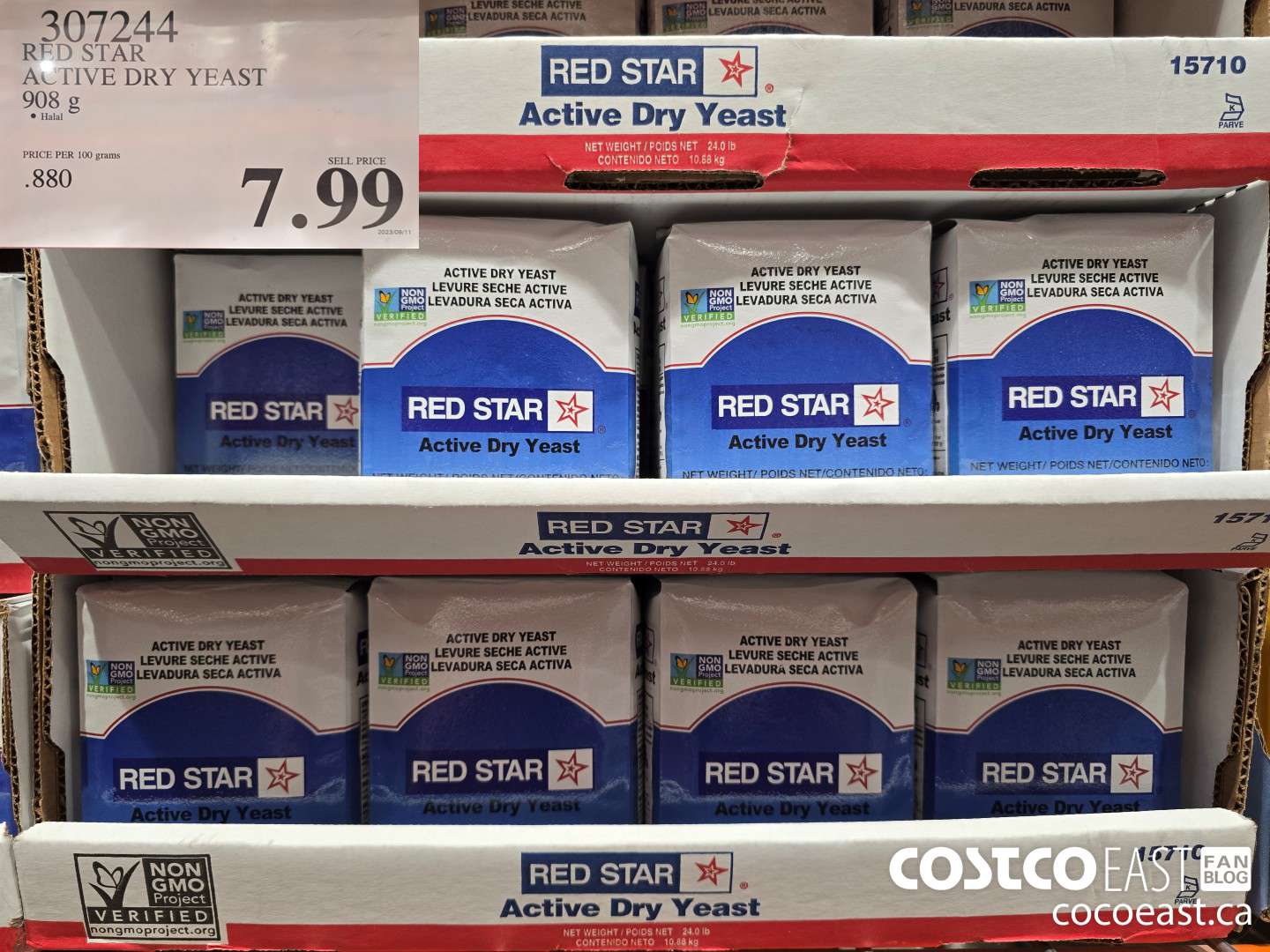 307244 RED STAR ACTIVE DRY YEAST 908 G $7.99