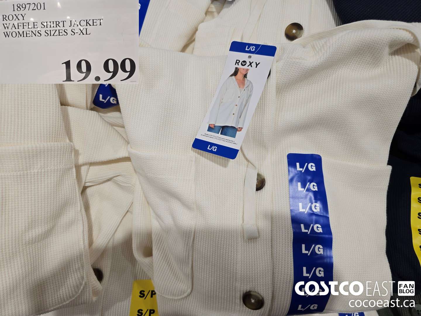 1897201 ROXY WAFELE SHIRT JACKET WOMENS SIZES S-XL $19.99