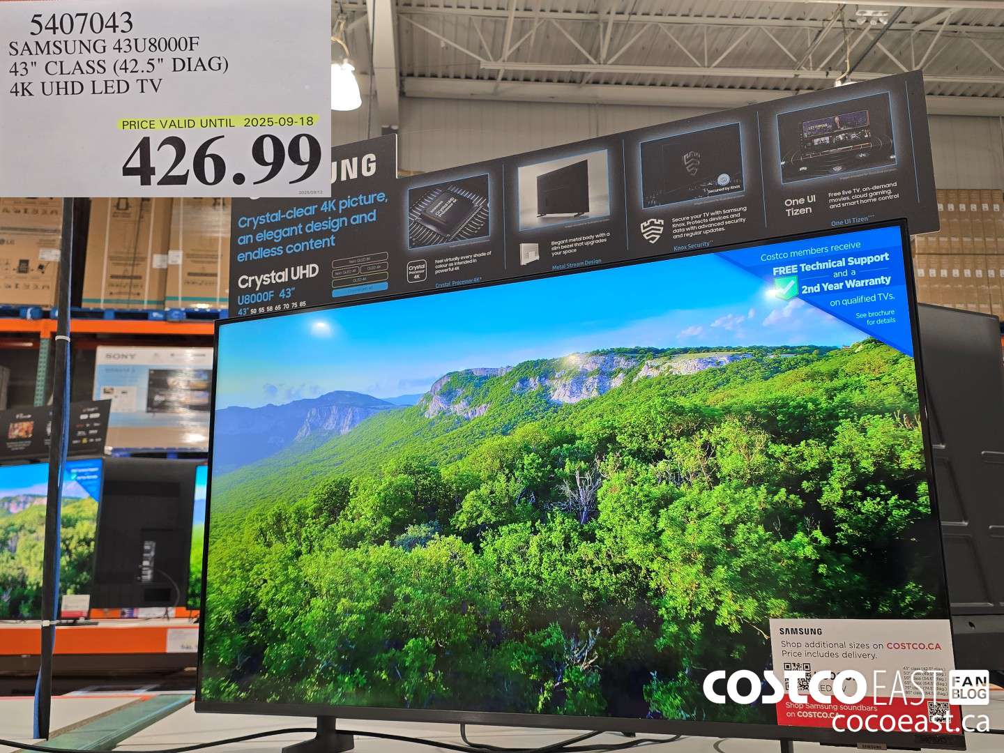 5407043 SAMSUNG 43U8000F 43