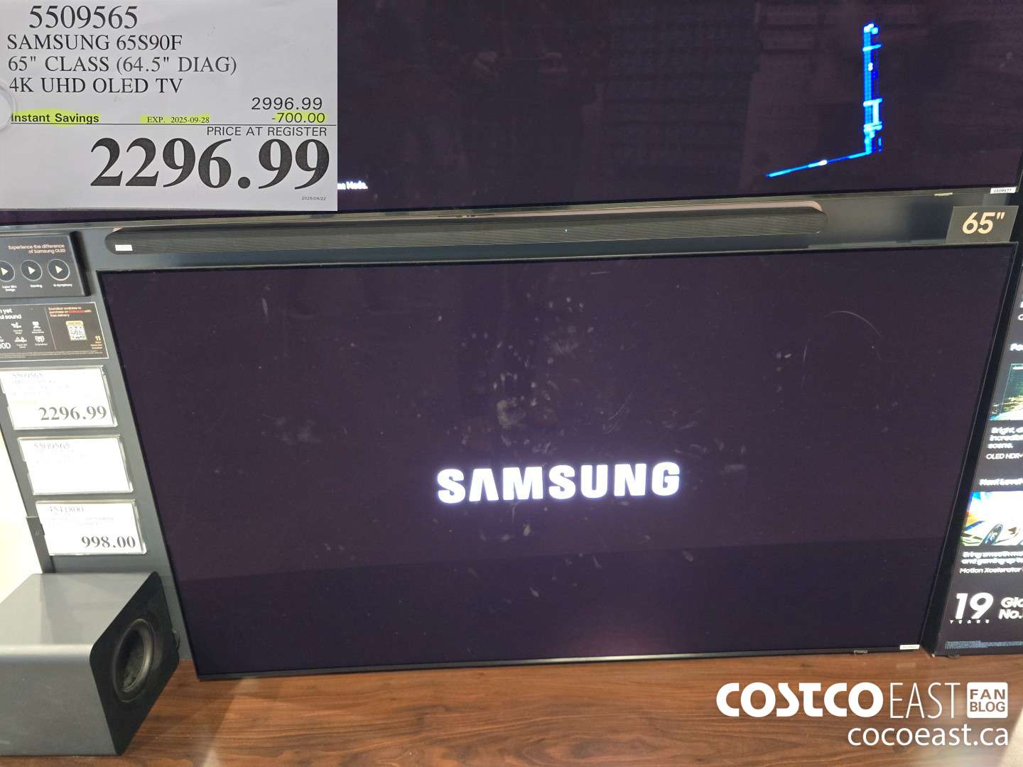 5509565 SAMSUNG 65S90F 65