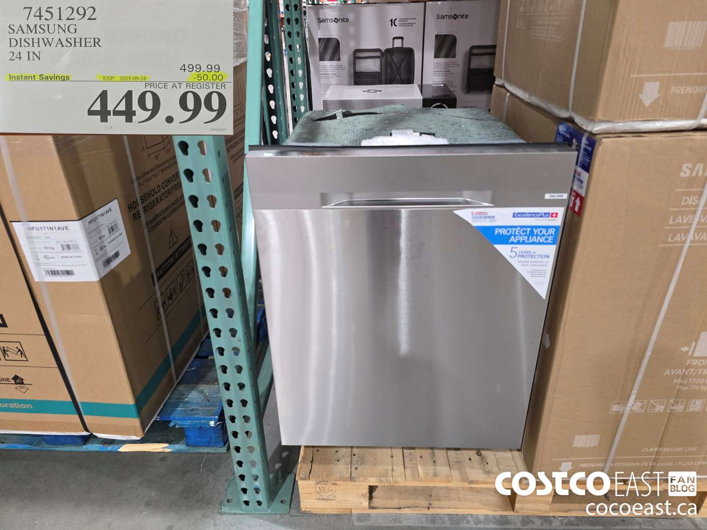 7451292 SAMSUNG DISHWASHER 24IN ($50.00 INSTANT SAVINGS EXPIRES ON 2025-09-28) $449.99