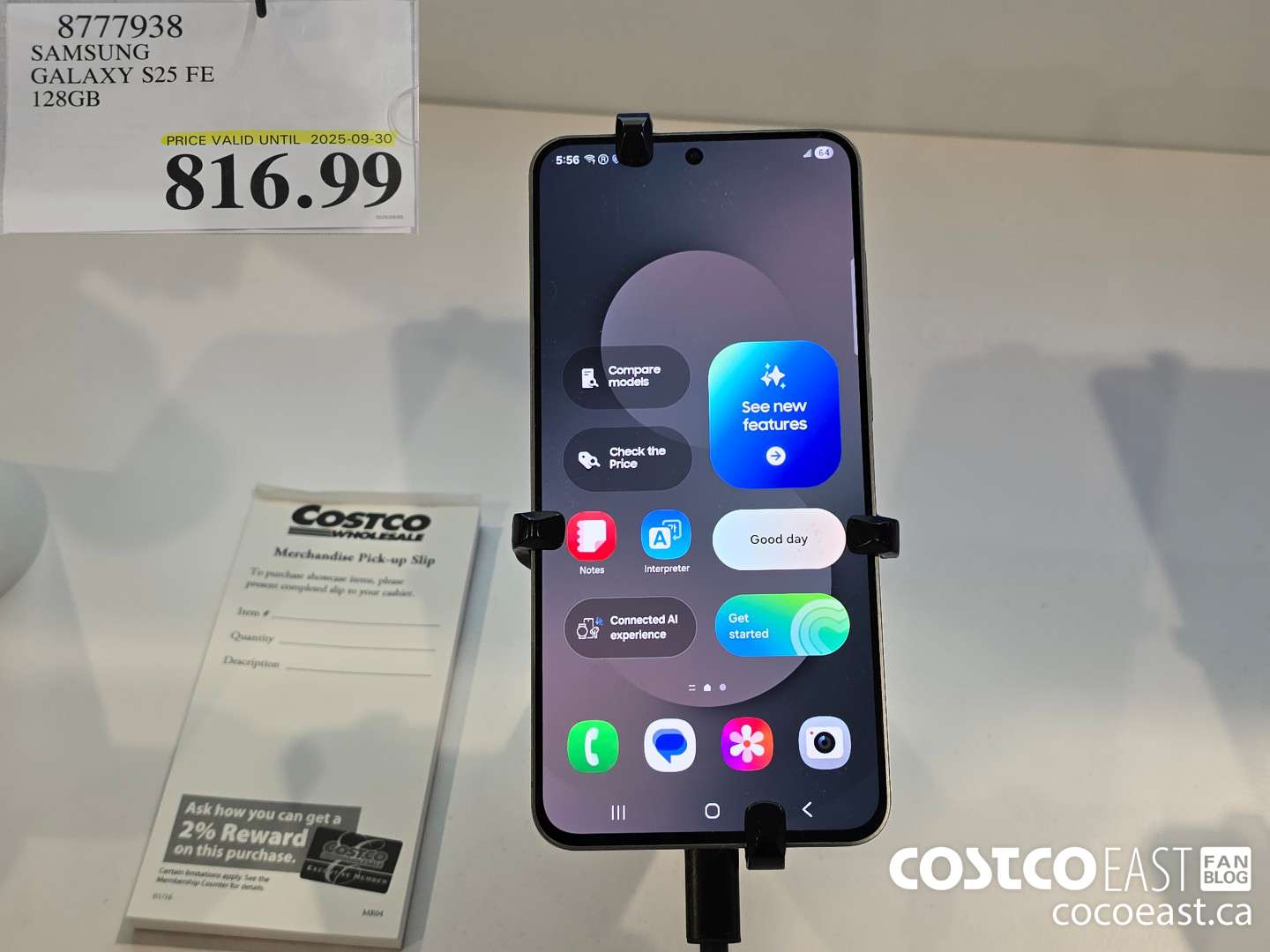 8777938 SAMSUNG GALAXY S25 FE 128GB $816.99