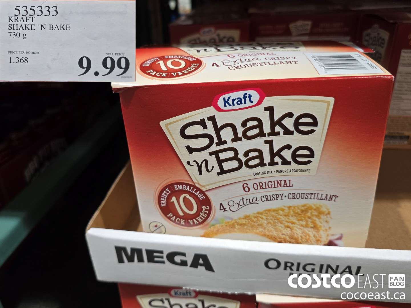 535333 SHAKE N BAKE VARIETY PACK 730 G $9.99