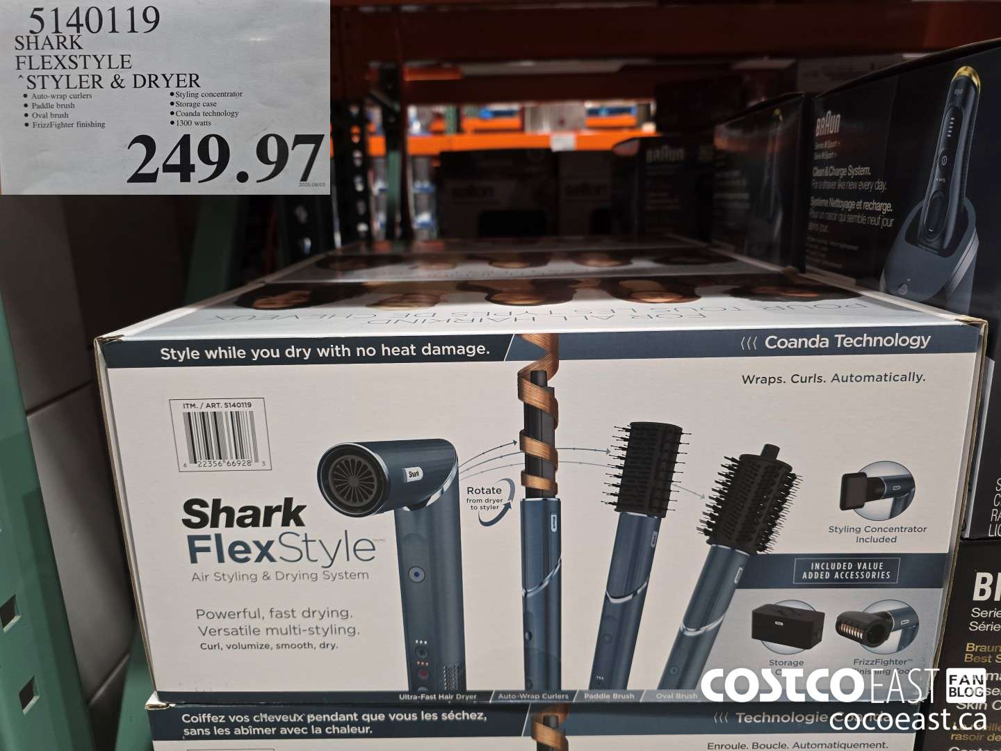 5140119 SHARK FLEXSTYLE STYLER & DRYER $249.97