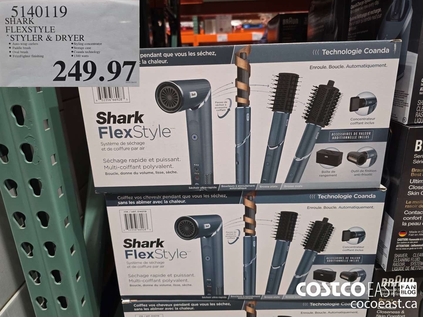 5140119 SHARK FLEXSTYLE STYLER & DRYER $249.97