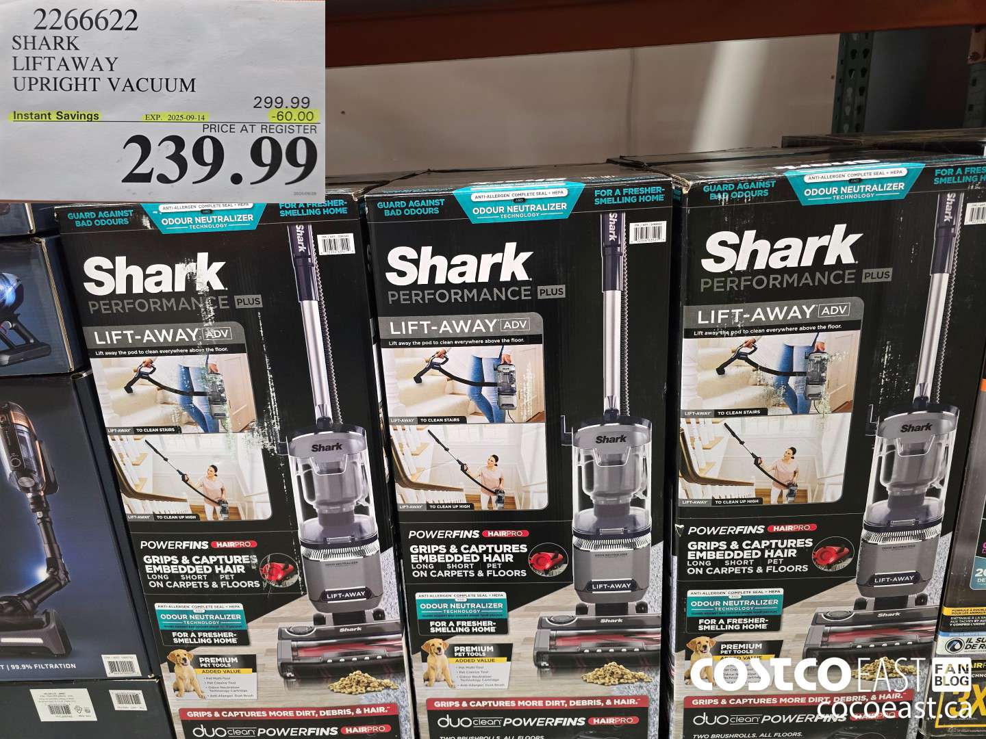 2266622 SHARK LIFTAWAY UPRIGHT VACUUM ($60.00 INSTANT SAVINGS EXPIRES ON 2025-09-14) $239.99