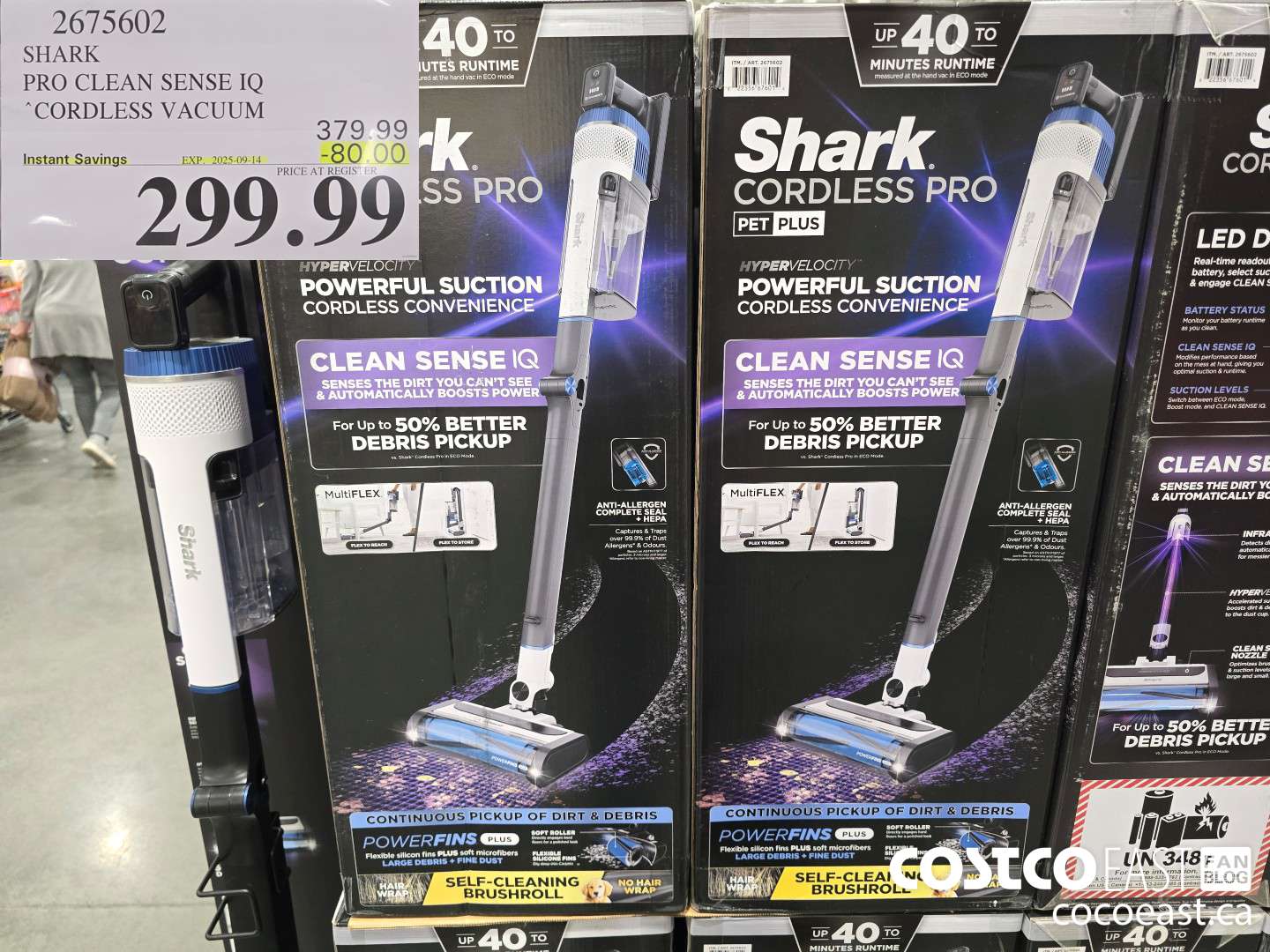 2675602 SHARK PRO CLEAN SENSE IQ CORDLESS VACUUM ($80.00 INSTANT SAVINGS EXPIRES ON 2025-09-14) $299.99