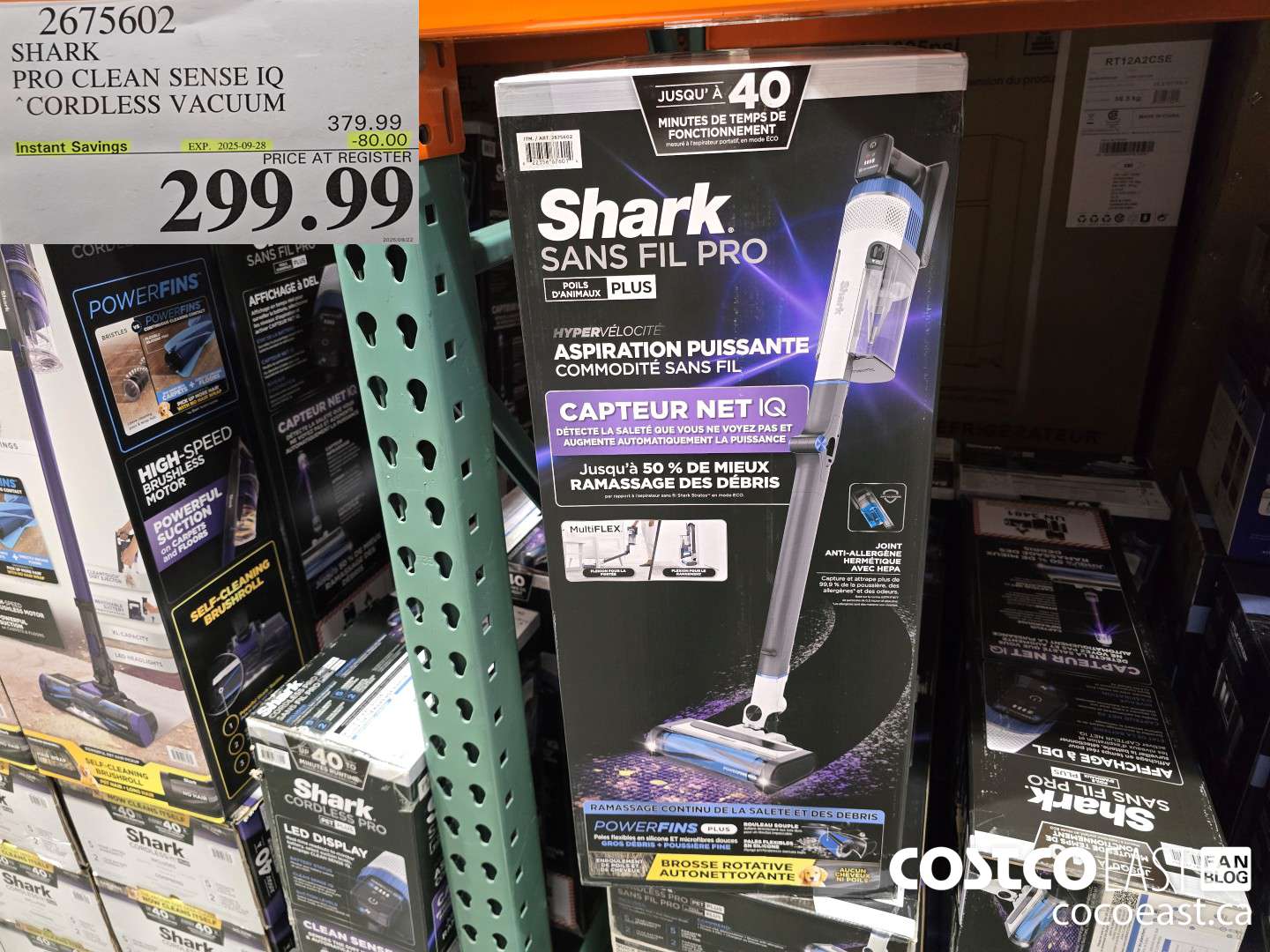 2675602 SHARK PRO CLEAN SENSE IQ CORDLESS VACUUM ($80.00 INSTANT SAVINGS EXPIRES ON 2025-09-28) $299.99