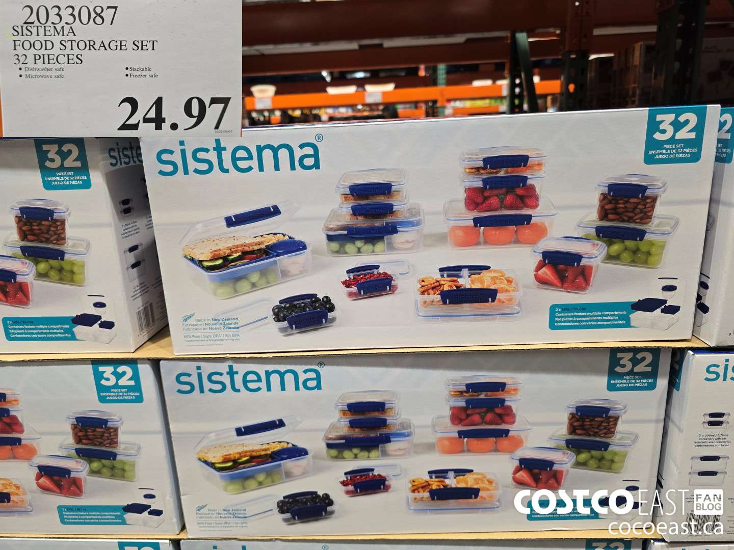 2033087 SISTEMA FOOD STORAGE SET 32 PIECES $24.97