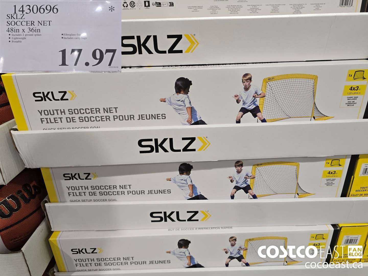 1430696 SKLZ SOCCER NET 48IN X 36IN $17.97