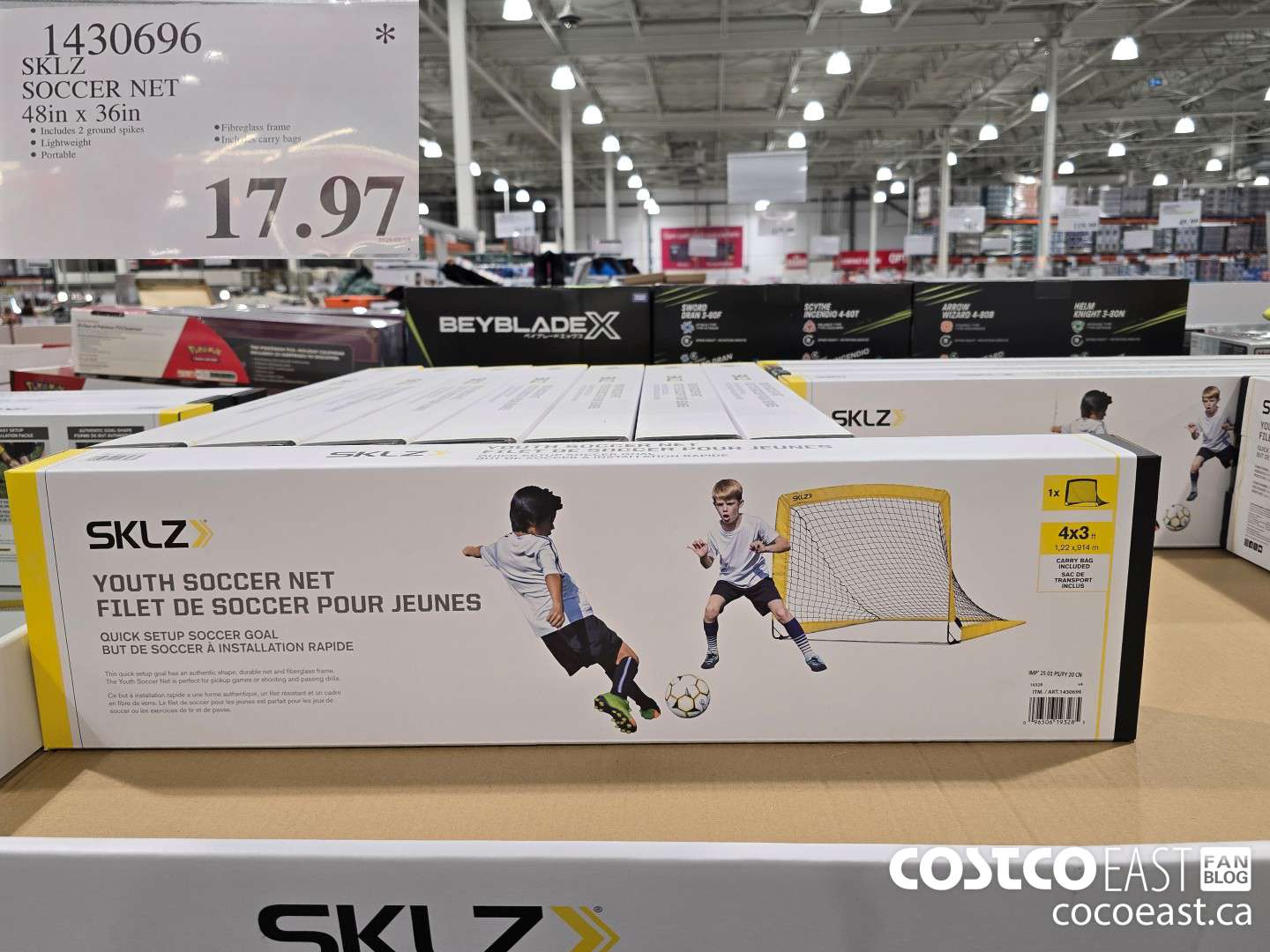 1430696 SKLZ SOCCER NET 48IN X 36IN $17.97