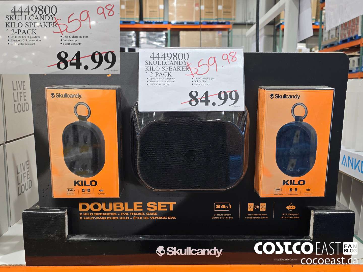 4449800 SKULLCANDY KILO SPEAKER 2-PACK $59.98