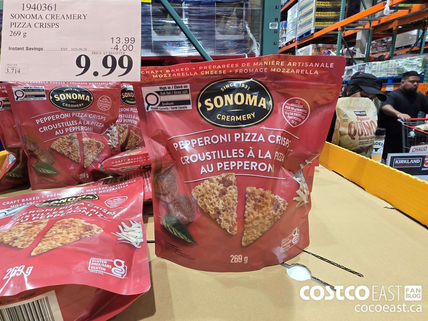 1940361 SONOMA CREAMERY PEPPERONI PIZZA CRISP 269 G ($4.00 INSTANT SAVINGS EXPIRES ON 2025-09-28) $9.99