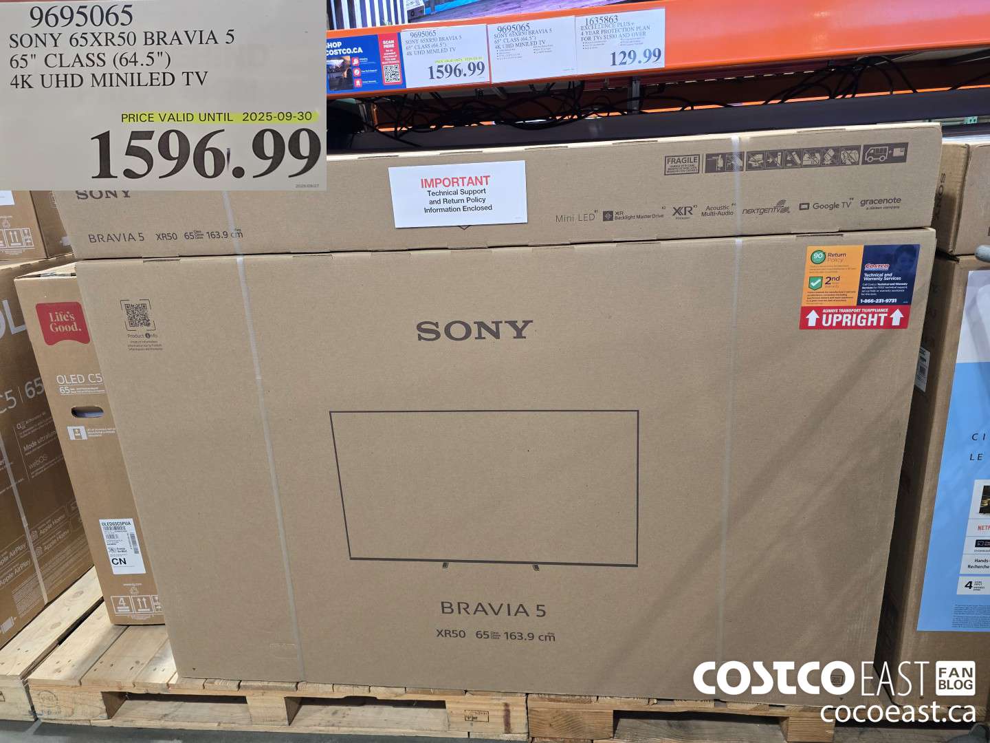9695065 SONY 65XR50 BRAVIA 5 65