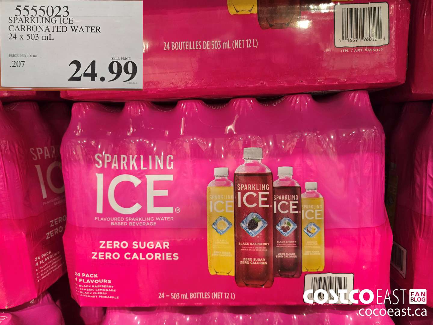 5555023 SPARKLING ICE CARBONATED WATER 24 x 503 mL $24.99