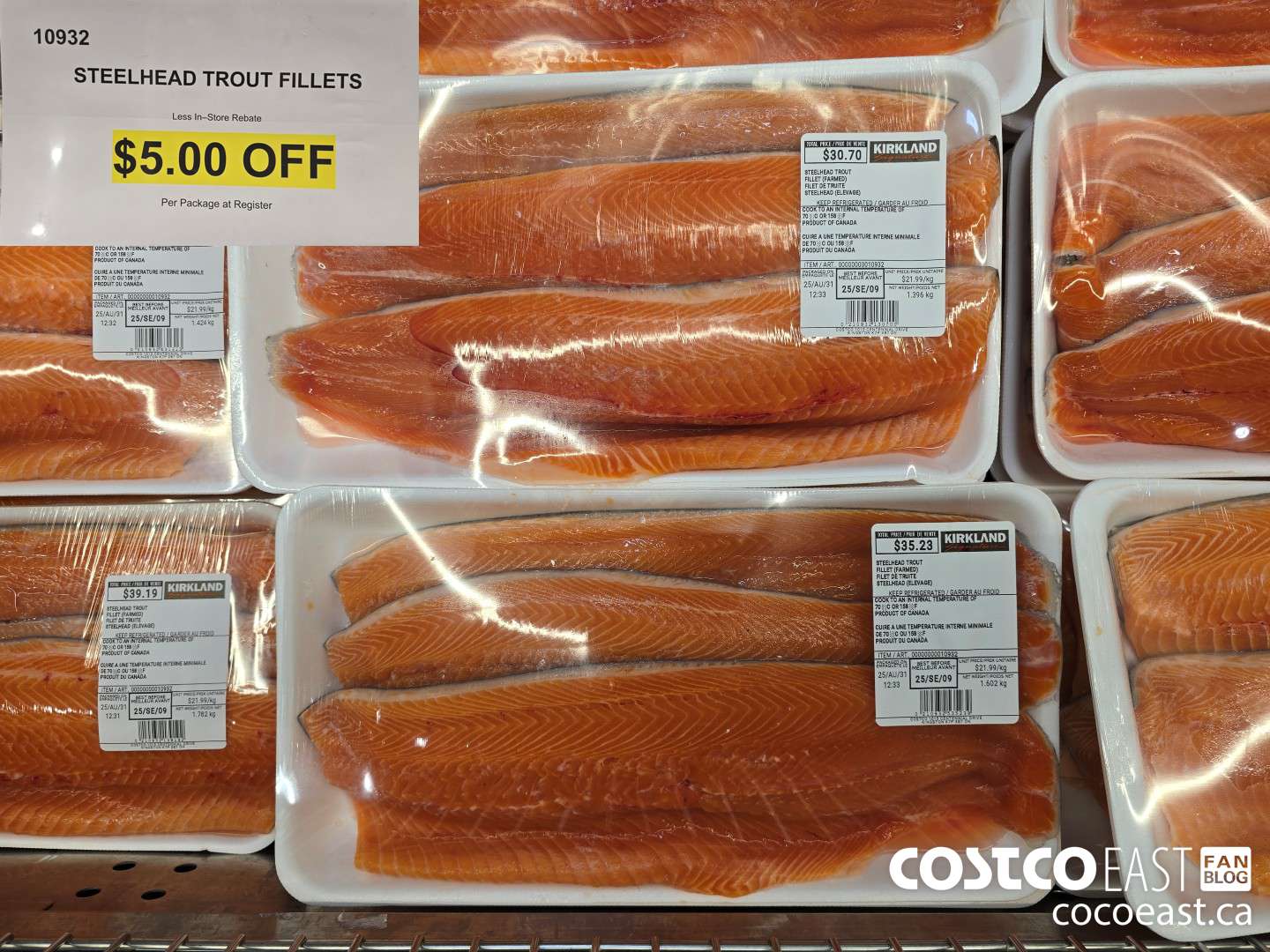 10932 STEELHEAD TROUT FILLETS ($5.00 INSTANT SAVINGS)