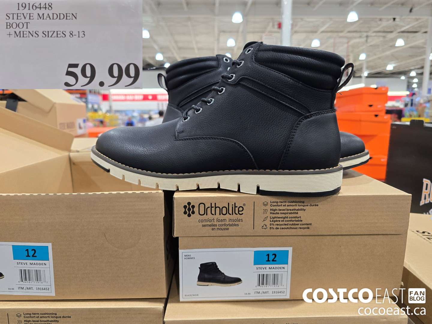 1916448 STEVE MADDEN BOOT +MENS SIZES 8-13 $59.99