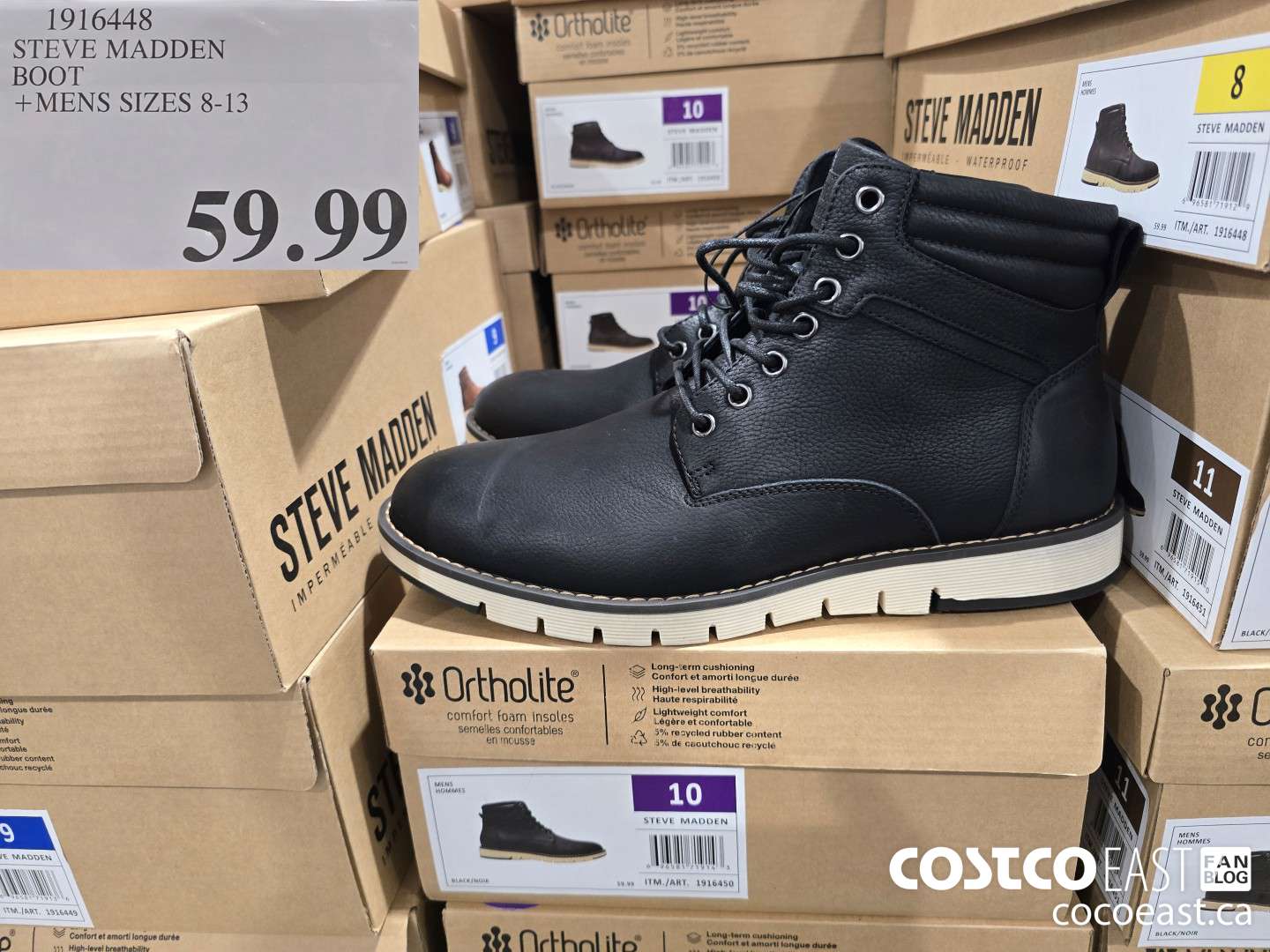 1916448 STEVE MADDEN BOOT +MENS SIZES 8-13 $59.99