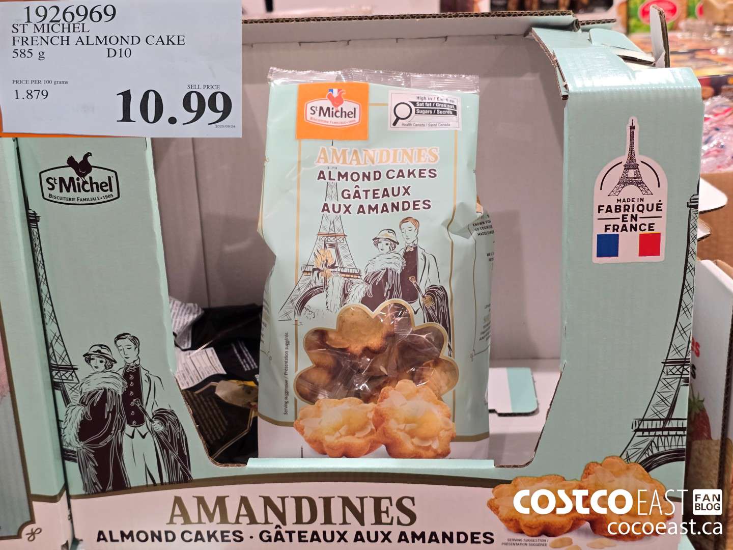 1926969 ST MICHEL FRENCH ALMOND CAKE 585 G $10.99