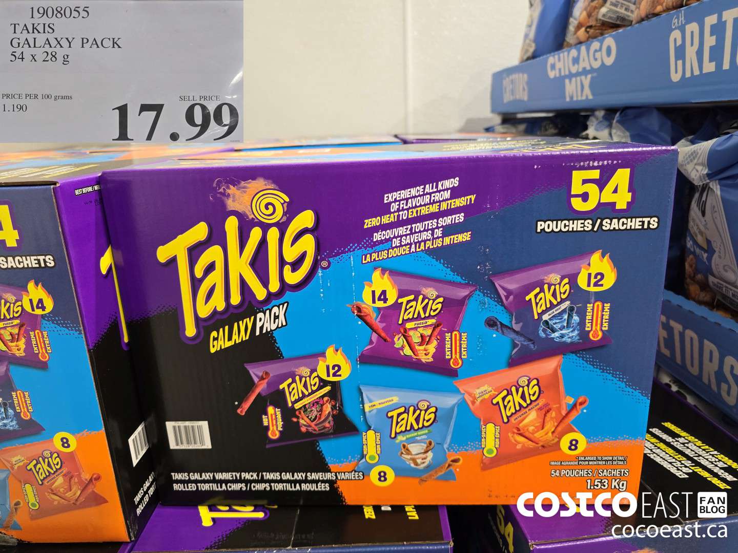 1908055 TAKI'S GALAXY PACK 54 x 28 g $17.99