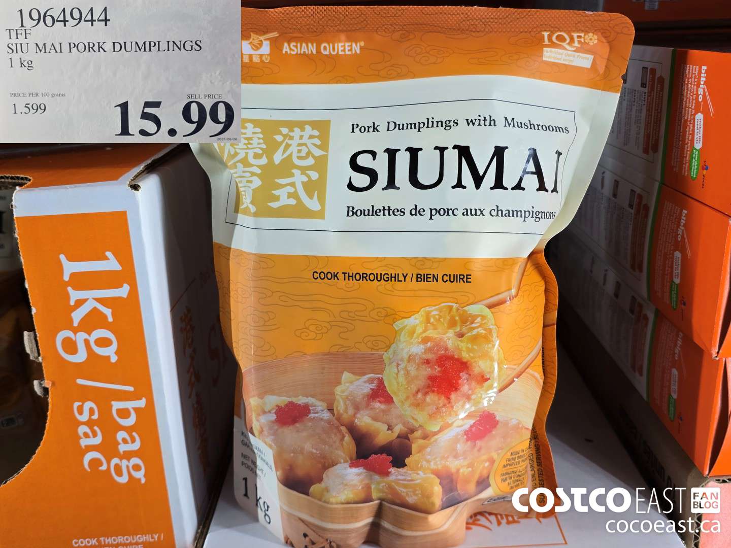 1964944 TFF SIU MAI PORK DUMPLINGS 1 kg $15.99