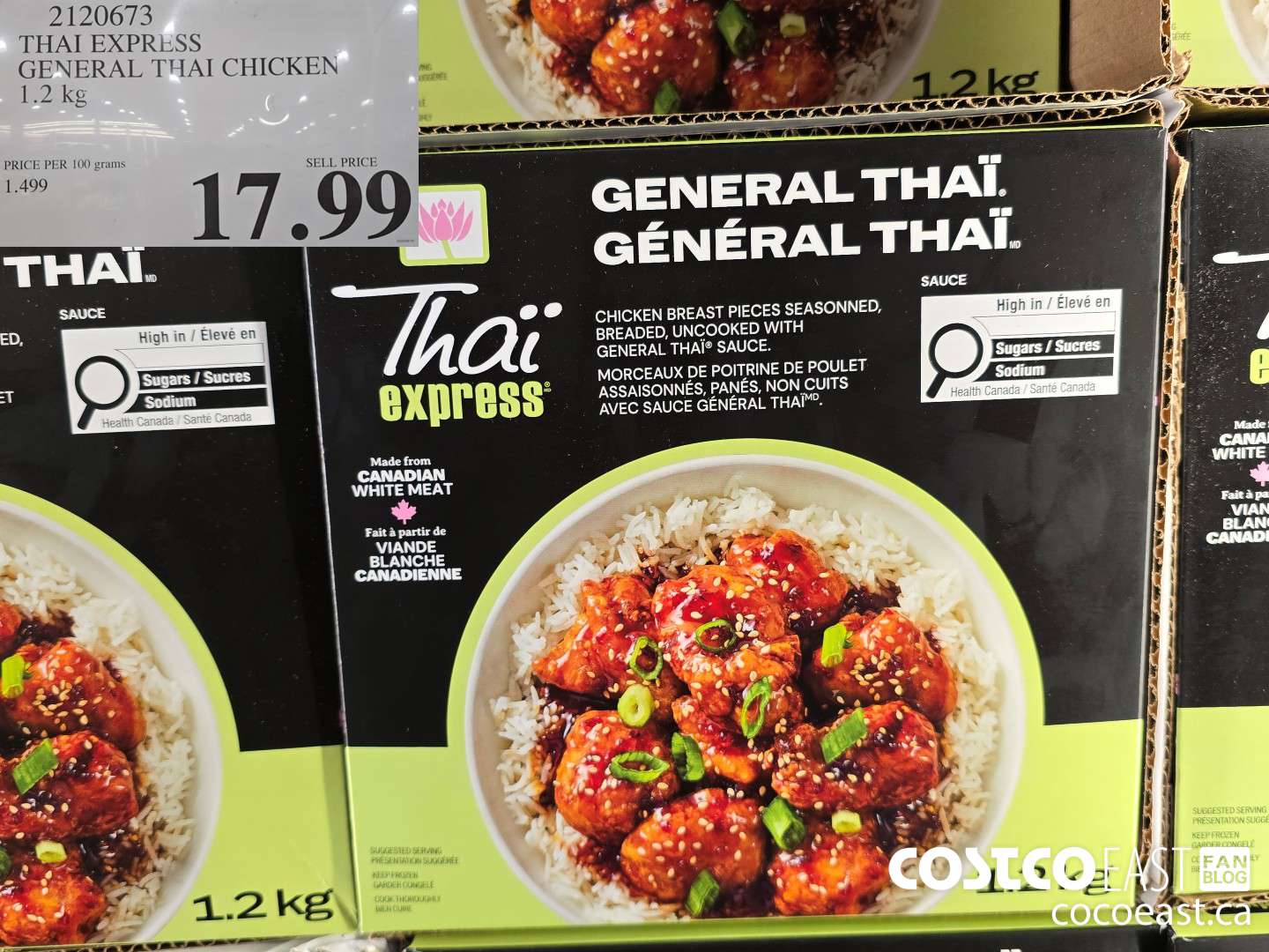 2120673 THAI EXPRESS GENERAL THAI CHICKEN 1.2 KG $17.99