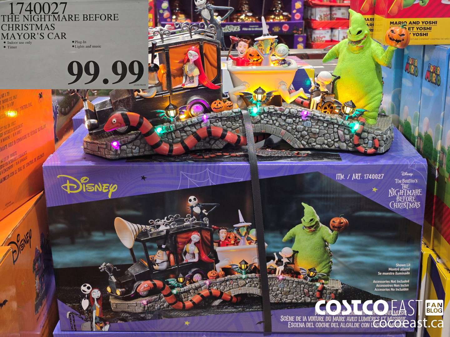 1740027 THE NIGHTMARE BEFORE CHRISTMAS MAYOR'S CAR $99.99