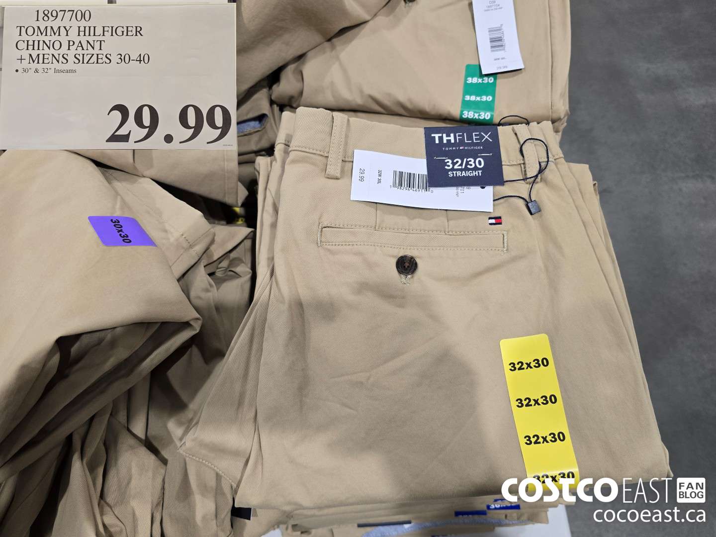 1897700 TOMMY HILFIGER CHINO PANT +MENS SIZES 30-40 $29.99