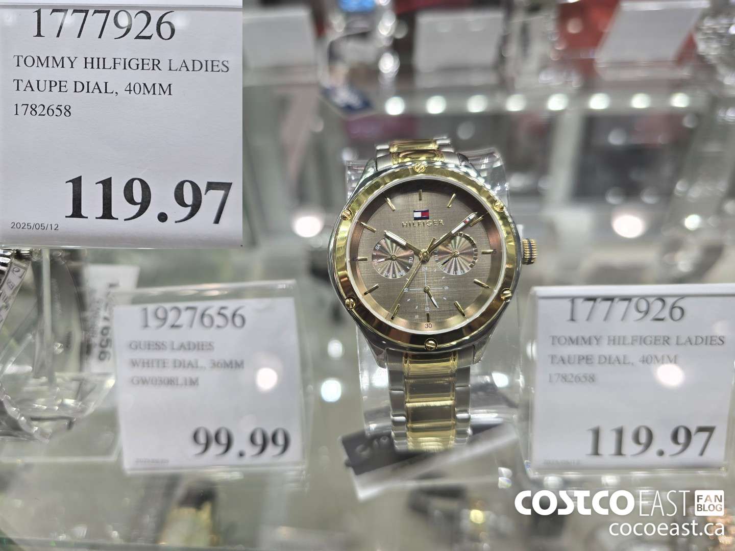 1777926 TOMMY HILFIGER LADIES TAUPE DIAL, 40MM 1782658 $119.97