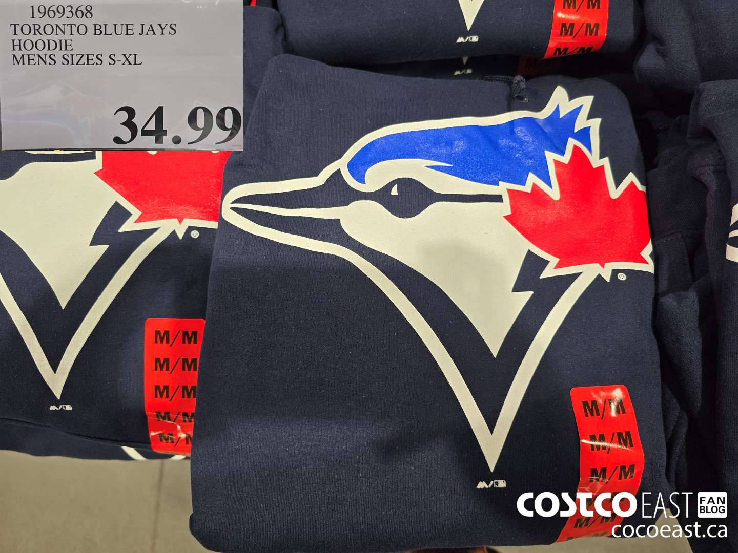 1969368 TORONTO BLUE JAYS HOODIE MENS SIZES S-XL $34.99
