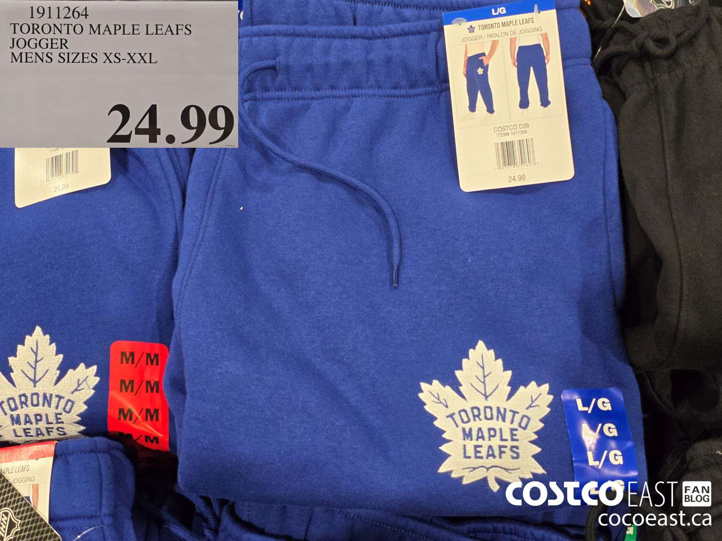 1911264 TORONTO MAPLE LEAFS JOGGER MENS SIZES XS-XXL $24.99