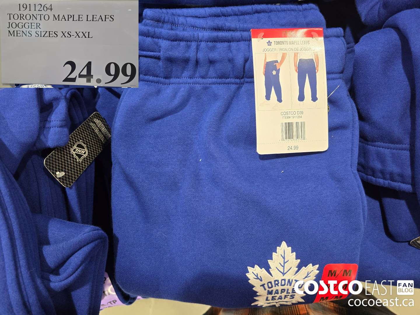 1911264 TORONTO MAPLE LEAFS JOGGER MENS SIZES XS-XXL $24.99