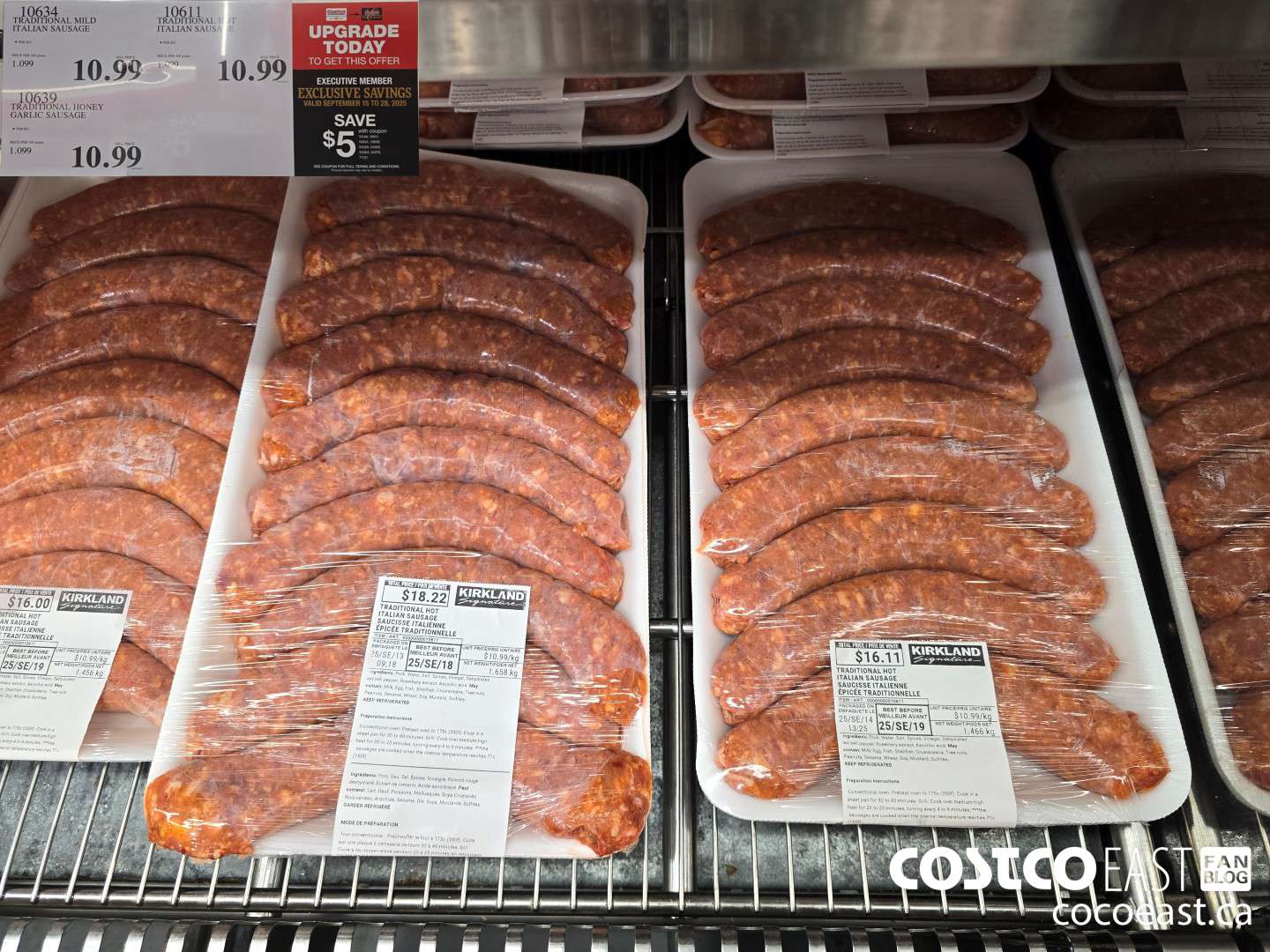 10634 TRADITIONAL ITALIAN SAUSAGE ***DISCOUNT PER KG*** ($5.00 INSTANT SAVINGS)