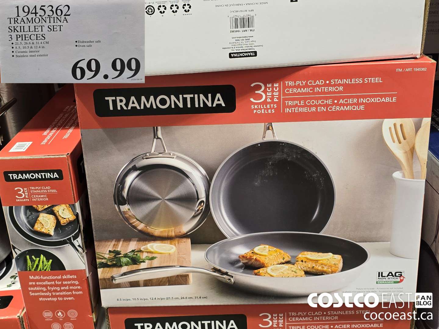 1945362 TRAMONTINA SKILLET SET 3 PIECES $69.99