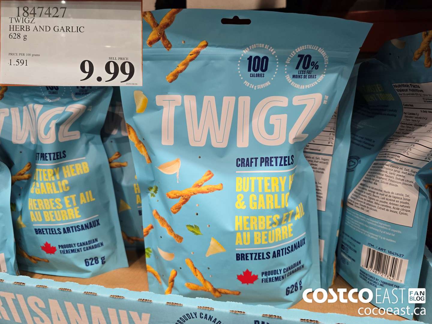 1847427 TWIGZ HERB AND GARLIC 628 g $9.99