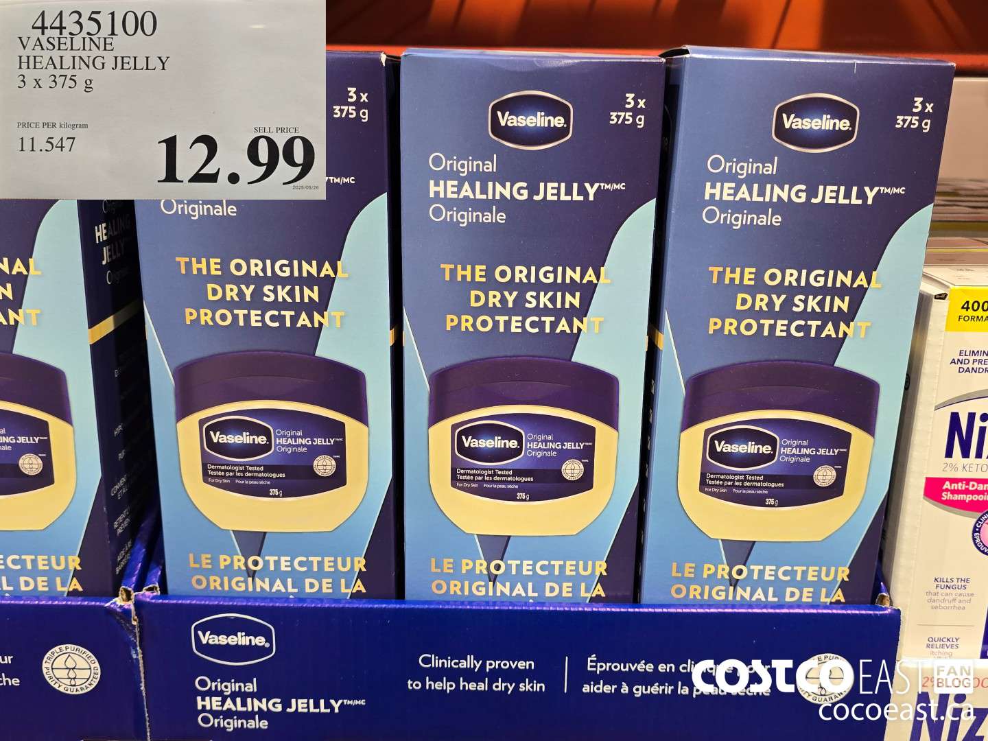 4435100 VASELINE HEALING JELLY 3 X 375 G $12.99