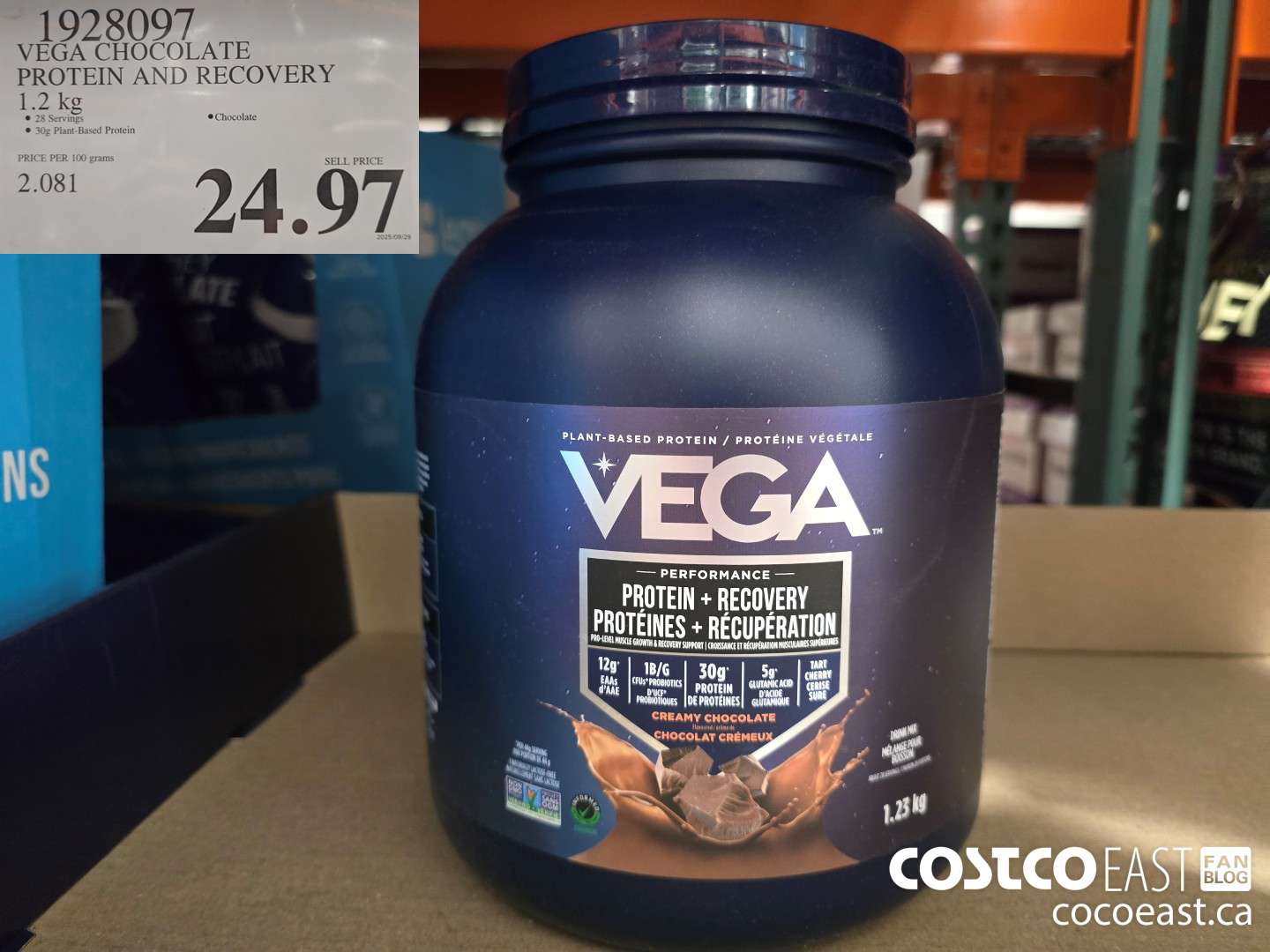 1928097 VEGA CHOCOLATE PROTEIN AND RECOVERY 1.2 KG $24.97