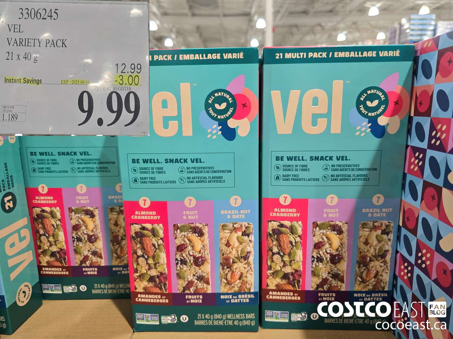 3306245 VEL VARIETY PACK 21 X 40 G ($3.00 INSTANT SAVINGS EXPIRES ON 2025-09-14) $9.99