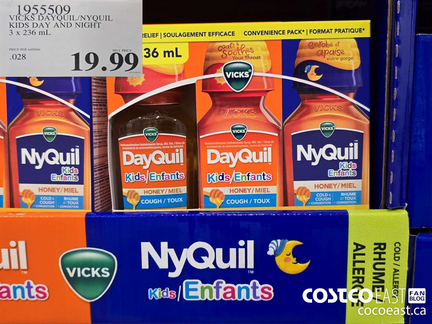 1955509 VICKS DAYQUIL/NYQUIL KIDS DAY AND NIGHT 3 x 236 mL $19.99