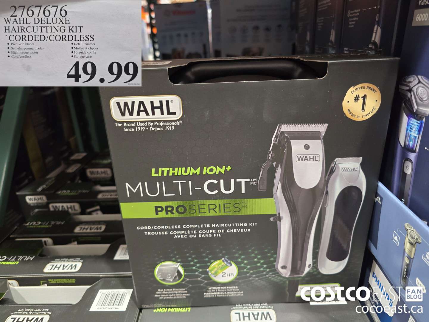 2767676 WAHL DELUXE HAIRCUTTING KIT CORDED/ CORDLESS $49.99