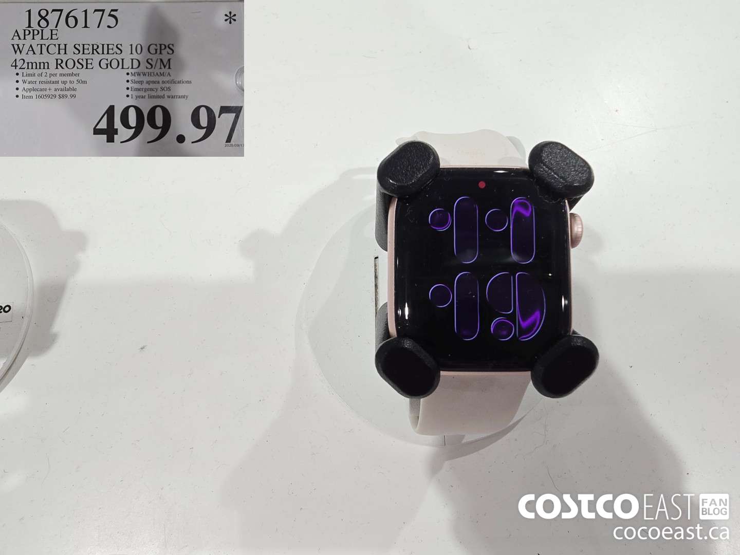 1876175 WATCH SERIES 10 GPS 42mm ROSE GOLD S/M $499.97