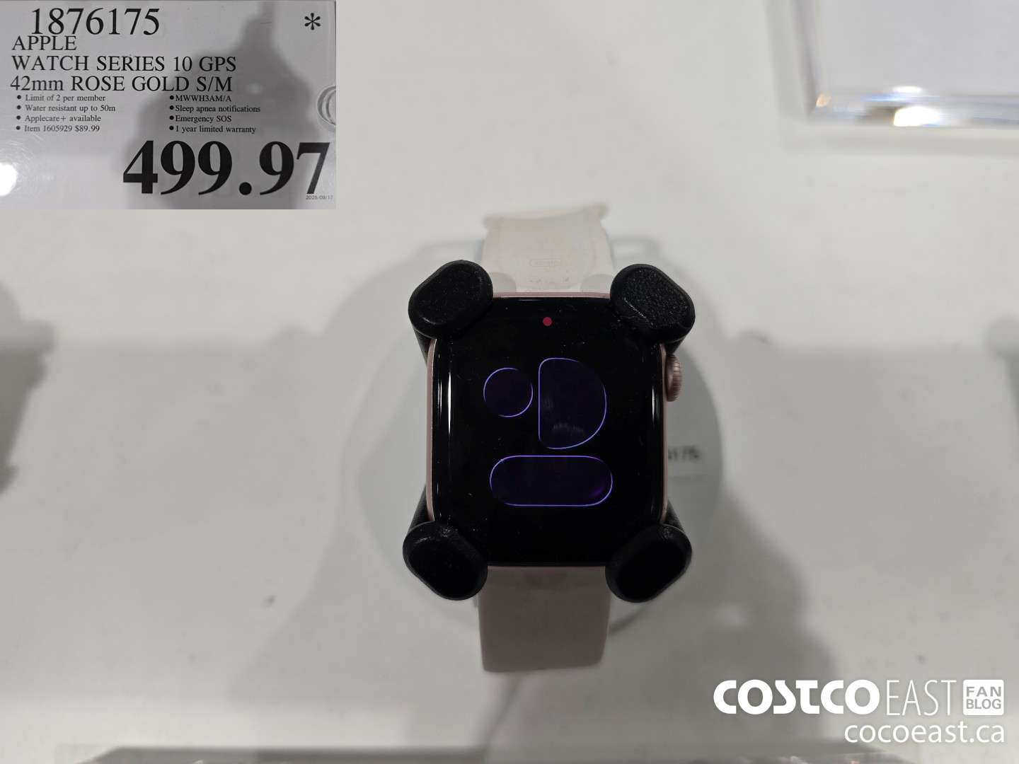 1876175 WATCH SERIES 10 GPS 42mm ROSE GOLD S/M $499.97